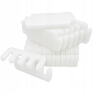 Separatory do pedicure | Piankowe | Białe | 60 szt.